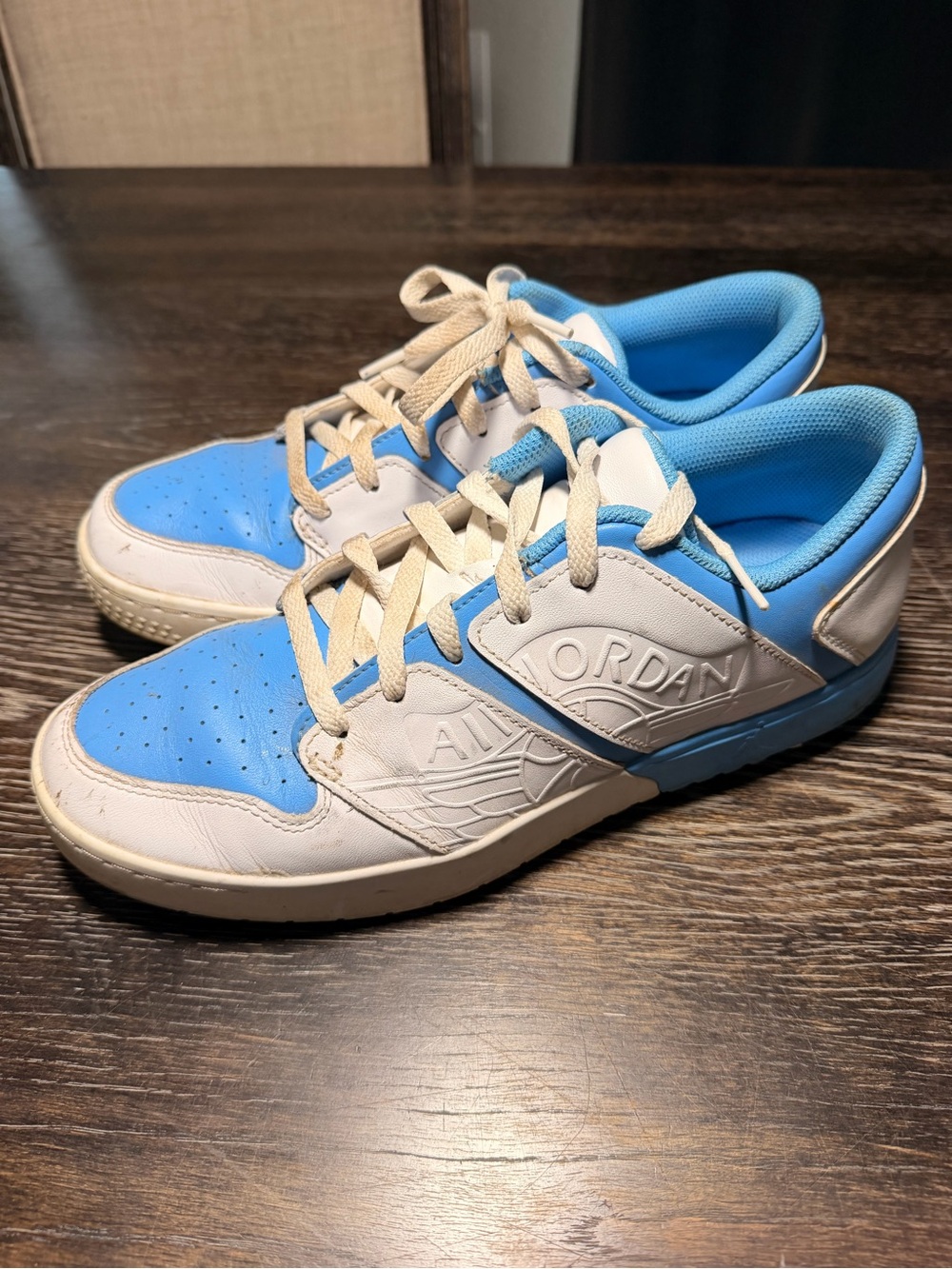 Air Jordan Golf Shoes White and Light Blue - Picture 4 of 8
